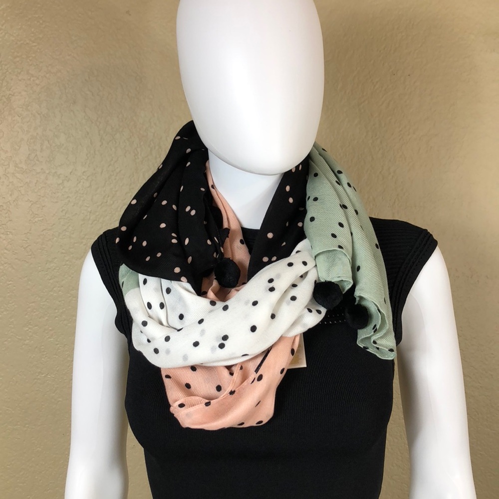 kate spade Oblong Polka Dot Scarf